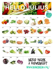 hozzátáplálás júliusi zöldségek, gyümölcsök
